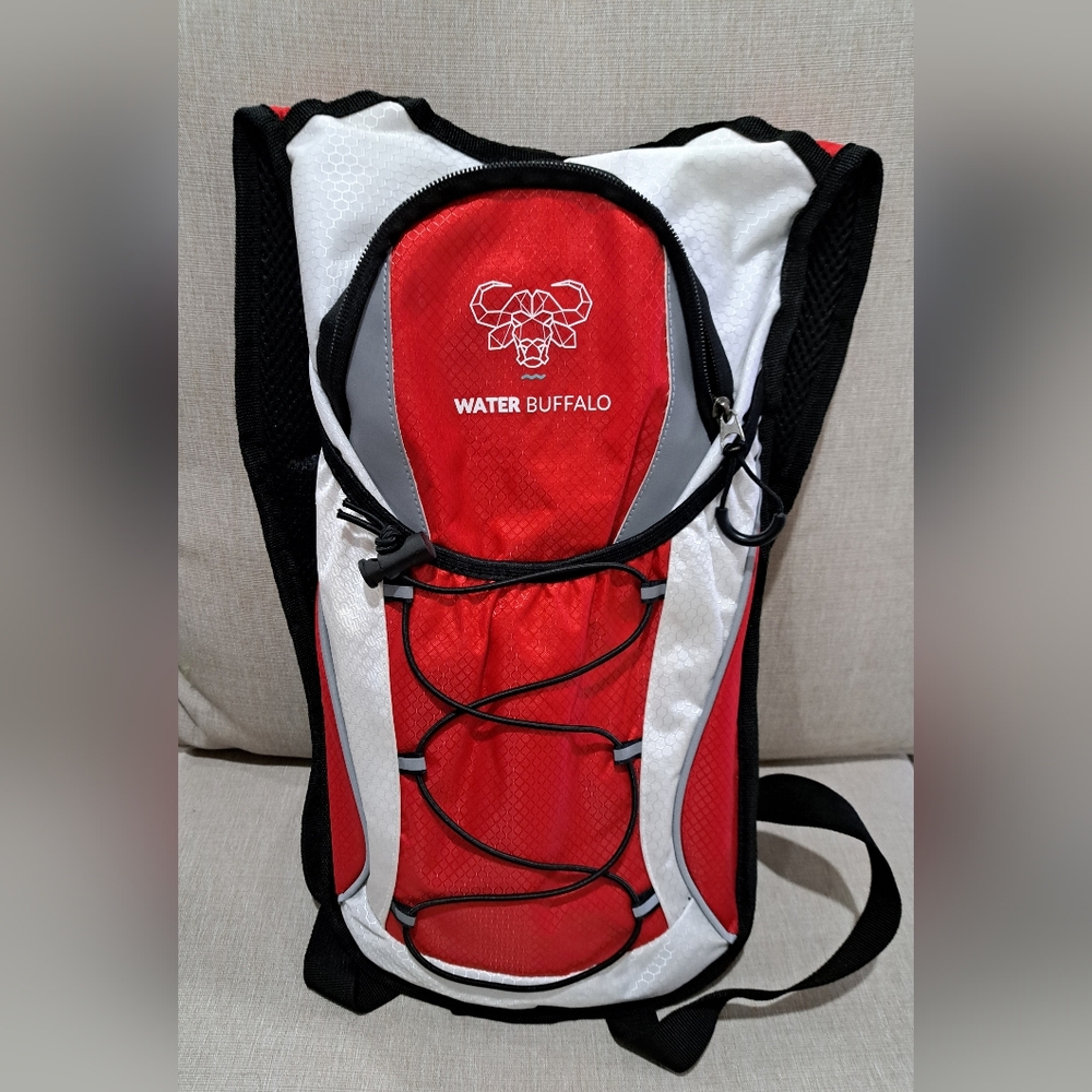Water Buffalo Red Hydration Pack Backpack - Water Backpack - 2L Water